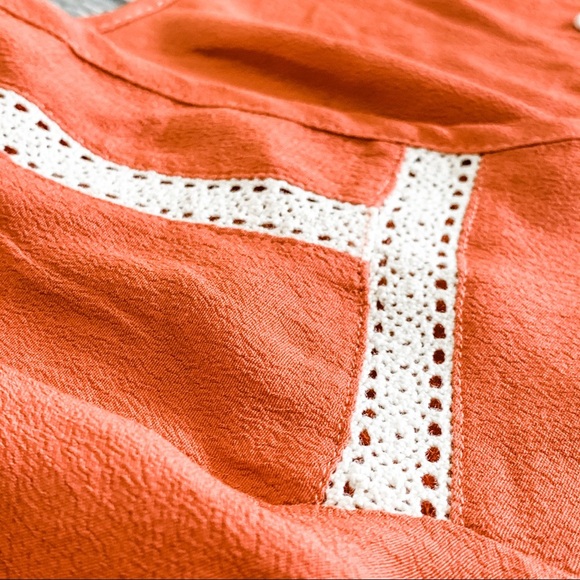 NWT SOMEDAYS LOVIN Burnt Orange Blouse - Picture 11 of 13